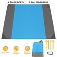 thumbnail image 3 of Beach Blanket, iMountek 78.7x82.6in Picnic Blankets for 2-3 Adults, Waterproof Sandproof Oversized Lightweight Beach Mat for Travel, Camping, Hiking-M, 3 of 6