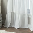 thumbnail image 2 of Curtainworks Flounced Polyester Light Filtering Poletop Single Panel Curtain, White, 42" x 84", Adult, 2 of 5