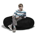 thumbnail image 2 of Jaxx 4 ft Cocoon Kids Bean Bag, Black, 2 of 5