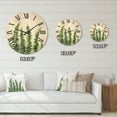thumbnail image 4 of Designart 'Fern Plant Leaves Detail II' Farmhouse Wood Wall Clock, 4 of 5