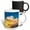 Multicolor, variant on 3drose, French Polynesia, Moorea. Clouds over Island at Sunset., 11oz Mug