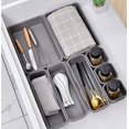 thumbnail image 3 of Desktop plastic sundries drawer divider combination storage box (White) 8 pcs, 3 of 5