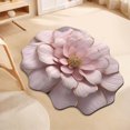 thumbnail image 3 of Xihbxyly Alfombra de Diatomeas con Flores, de Secado Rápido y Base Antideslizante, Absorbente y Fácil de Limpiar, Ideal para Salón y Baño, Decoración Moderna Del Hogar, 80 X 80 Cm., 3 of 4