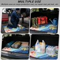 thumbnail image 3 of Binienty Golden Turtle Ocean Print Universal Auto Trunk Cargo Liner, Anti-Slip Easy Clean Rear Trunk Protective Mat, Stylish Vehicle, 29" x 39" Fit for Most Sedan SUV Wagon, 3 of 6