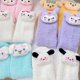 thumbnail image 4 of Sanrio Hello Kitty Cinnamorroll Kuromi calcetines de felpa Kawaii Anime Y2K dulce chica medias de tubo moda cómodo calcetín para dormir, 4 of 4