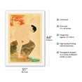 thumbnail image 2 of The Fragrance of a Bath - Vintage Japanese Woodblock Print by Shinsui Itō c.1930 - Fine Art Rolled Canvas Print 27in x 40in, 2 of 4