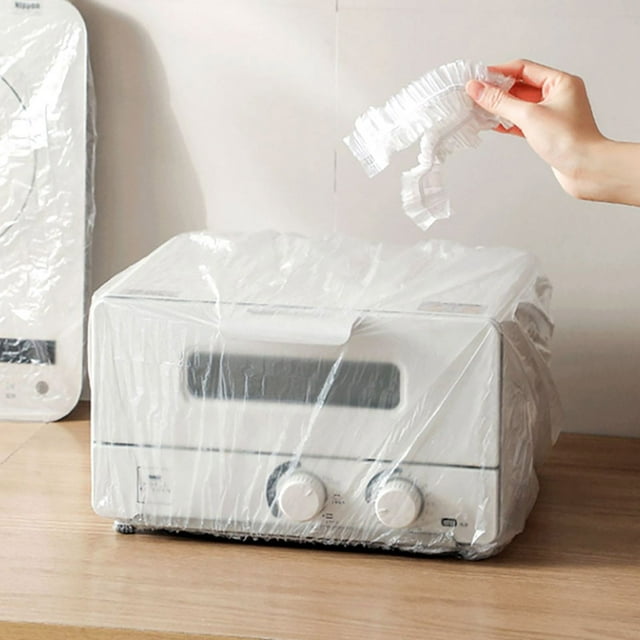 YAOMOBB Small Appliance Cover Clear Pe Home Appliance Cover Elastic Band Disposable Kitchen Microwave Blender