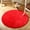 Red, variant on FUTATA Plush Shaggy Area Rugs Round Carpet Fluffy Small Floor Mat Circle Rugs Pad Indoor Anti-Slip Rugs For Bedroom Living Room Entryway Entrance