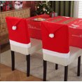 thumbnail image 3 of 6 Pack Christmas Chair Covers Red Velvet Santa Hat Dining Chair Back Covers - Slipcovers for Christmas, Restaurant, Holiday Festivals & Party Decor, 3 of 5