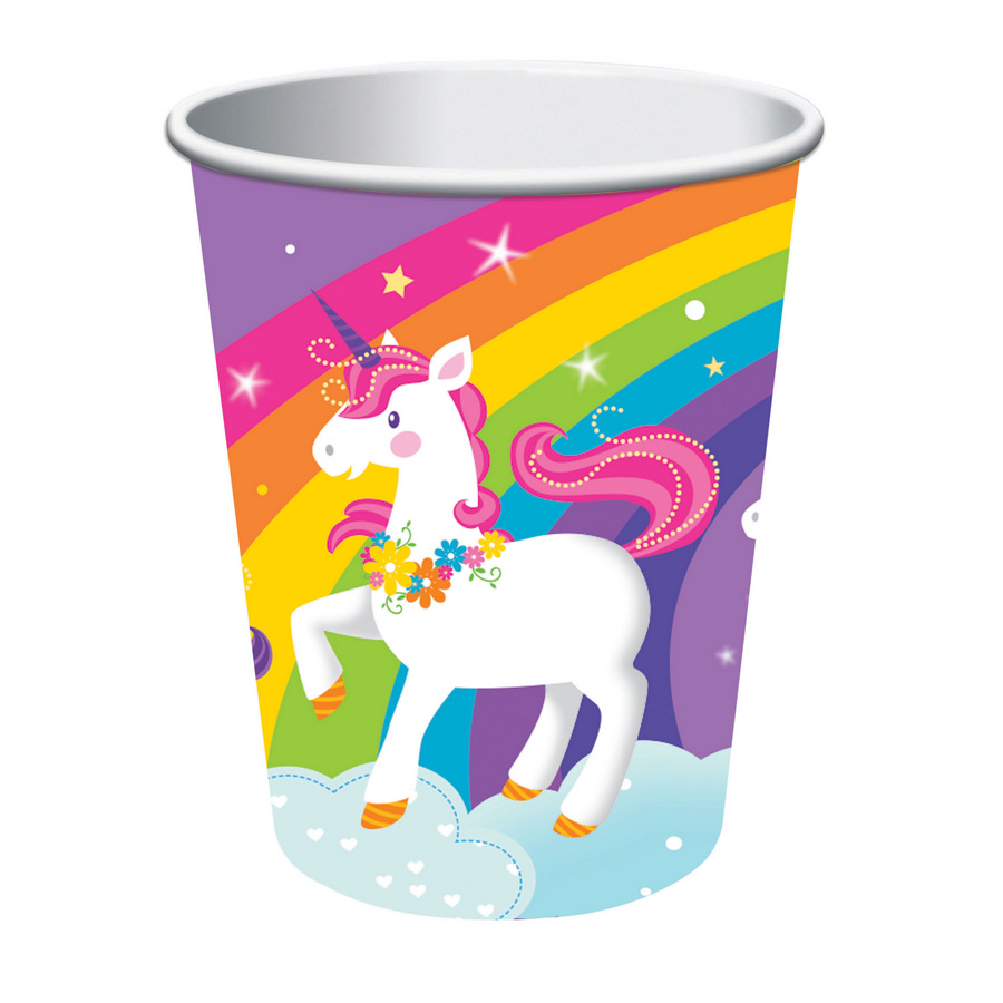 Unicorn 16oz Plastic Favor Cup (1)