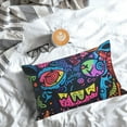 thumbnail image 5 of Yiaed Neon Graffiti Urban Art Print Brushed Microfiber Envelope Pillowcases, Standard,Envelope Closure Pillow Cases(No pillow core)-14"x20", 5 of 6