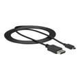 thumbnail image 2 of StarTech.com 6 Pieds/1.8m USB C to DisplayPort 1.2 Cable 4K 60Hz, USB-C to DisplayPort Adapter Cable HBR2, USB Type-C DP Alt Mode to DP Monitor Video Cable, Works with Thunderbolt 3, Black - USB-C Male to DP Male - Câble DisplayPort - 24 Broches USB-C (m) vers DisplayPort (m) - DisplayPort 1.2/Thunderbolt 3 - 6 Pieds - support 4K60Hz (3840 x 2160) - Noir, 2 of 8