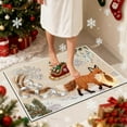 thumbnail image 6 of RBCKVXZ Winter Chirstmas Welcome-Doormat Outdoor-Entrance Front Door Mat, Seasonal Entryway-Rug Non-Slip Dirt-Trapping Indoor-Outside Porch Mat 16"x24" for Home Decor, 6 of 6