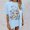 Light Blue, variant on Graphic Tennis Tees for Women's T-Shirts Oversized Graphic Tee for Casual Everyday Wear Top with Print Comfortable Fit Green S