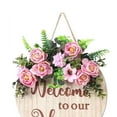 thumbnail image 6 of BLESIYA Spring Farmhouse Welcome Signs Spring Wreath Welcome Sign for Porch Home Door, 6 of 6