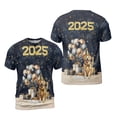 thumbnail image 3 of Happy New Year Golden Retriever Welcome 2025 Balloon Firework Party All Over Print 3D Shirt Unisex Merch Goldens Dog Lover Gifts Idea - 01014, 3 of 6