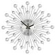 thumbnail image 2 of Radial Sunburst Diamond Reloj de pared silencioso Decoración casera moderna oso de fresa Electrónica, 2 of 4