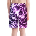 thumbnail image 3 of Cauagu Blue Lightning Print Swim Trunks for Men,Youth Boys Swim Shorts Compression Liner Beach Shorts Boys' Swimming Shorts 7-20 Years Bathing Suit-X-Large, 3 of 7