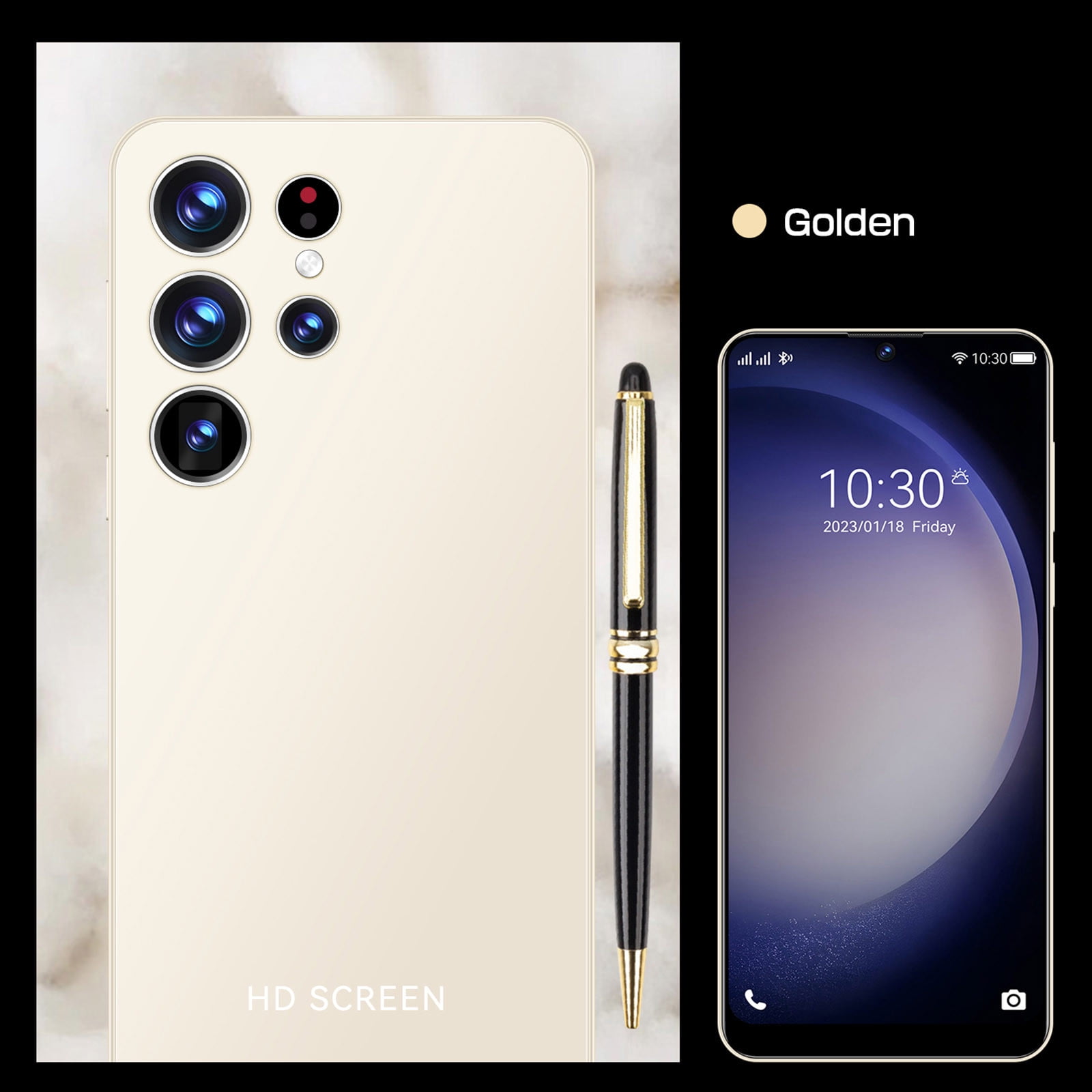 HOMBOTI Cell Phone Clearance Smartphone Straight Talk S23 3G Android 8.0 Smartphone 6.82 Inch HD Backup Card Slot 2G+16GB Memory 4000mAhm Removable Battery Back Cover
