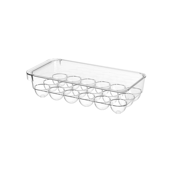 Mainstays Clear 18-Count Egg Carrier with Lid