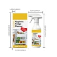 thumbnail image 3 of MMJ Fridge Cleaner Spray 300ml Hygienic Refrigerator Deodorizer Stain Remover for Kitchen Appliance Interior Food Safe, 3 of 9