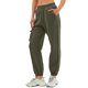 thumbnail image 1 of Gibobby Pantalones para mujer Pantalones de chándal cargo para mujer, pantalones de chándal holgados informales de forro polar de cintura alta(Verde,CH), 1 of 4