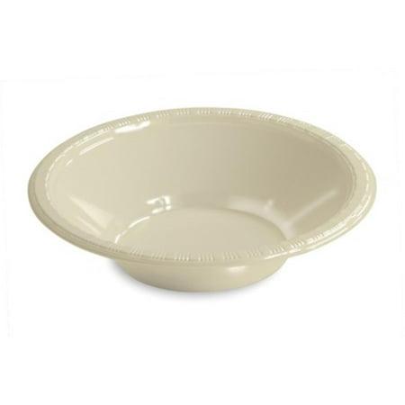 12 Oz White Plastic Bowl - Club Pack of 240 Traditional Ivory White Disposable Plastic Party Snack Bowls 12 oz.