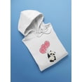 thumbnail image 3 of Panda With Balloons Hoodie Women -SPIdeals Designs, Female Small, 3 of 4