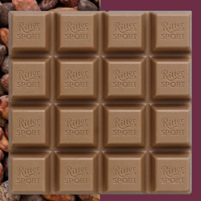 Ritter Sport Marzipan Chocolate Bar 100 g (Pack of 5)