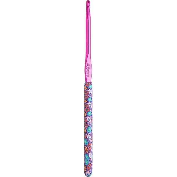 The Quilted Bear Floral Ergonomic Crochet Hooks - 4.5mm