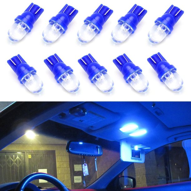 iJDMTOY (10) Ultra Blue SingleEmitter 1LED 168 175 194 2825 W5W T10