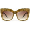 thumbnail image 3 of FEISEDY Retro Overesized Cat Eye Sunglasses Women Men Square Cateye UV400 Sunglasses B2629, 3 of 16