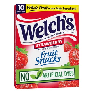 Welch's Fruit Snacks, Berries 'N Cherries, Soft Kids Snacks, 0.8