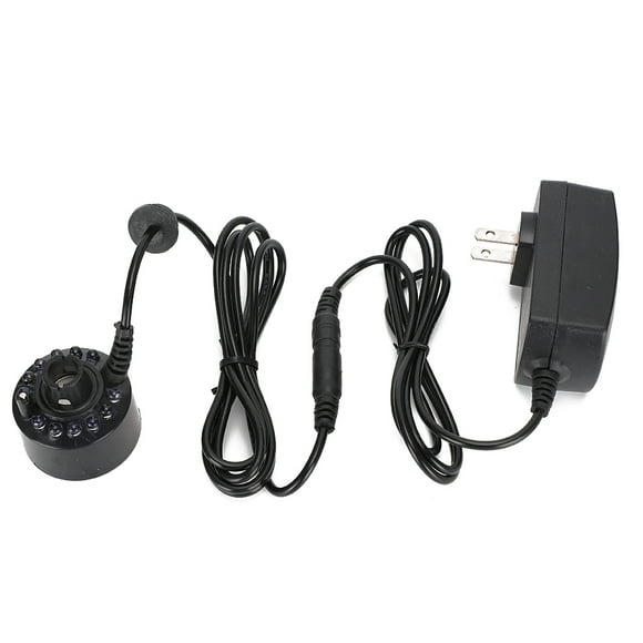 Plastic Aquarium Reptile Pet Mist Maker LED Colorful Lighting Sprayer Humidifier Atomizer US Plug 100-240V