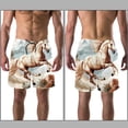 thumbnail image 3 of luoweisi Men's Beach Shorts Quick Dry Swim Trunks with Mesh Lining Horse L, 3 of 5