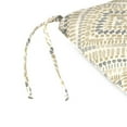 thumbnail image 6 of Jordan Manufacturing 16" x 16" Joli Scorn Beige Ikat Square Outdoor Chair Pad Seat Cushion with Ties (2 Pack), 6 of 10