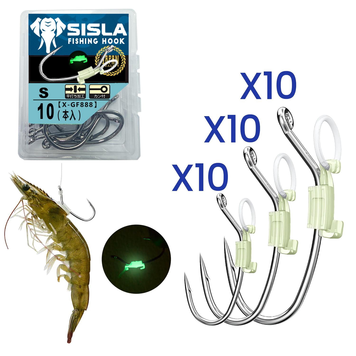 3X Strong Offset Worm Hooks - Wide Gap Barbed Hooks For Soft Plastic Baits, Bass & Trout Fishing - View #14