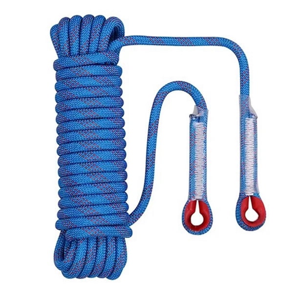 12mm Seguridad-Vida Cuerda Escalada Cuerda Estática Montañismo Cuerda Supervivencia Al Aire Libre Fuego Escape Coche Rescate Azul 10M