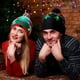 thumbnail image 3 of Gorro de Navidad con luz LED intermitente, gorro de punto creativo, muñeco de nieve, Color cálido, regalo de Navidad, invierno, novedad de 2024, 3 of 4