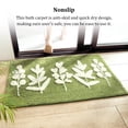 thumbnail image 3 of Bearachild Alfombrilla de baño de poliéster con absorción de agua, antideslizante, con hojas de plantas, alfombra para suelo, alfombrilla para puerta de Suministros de limpieza para el hogar tipo 3 Bearachild HA067268-03, 3 of 6