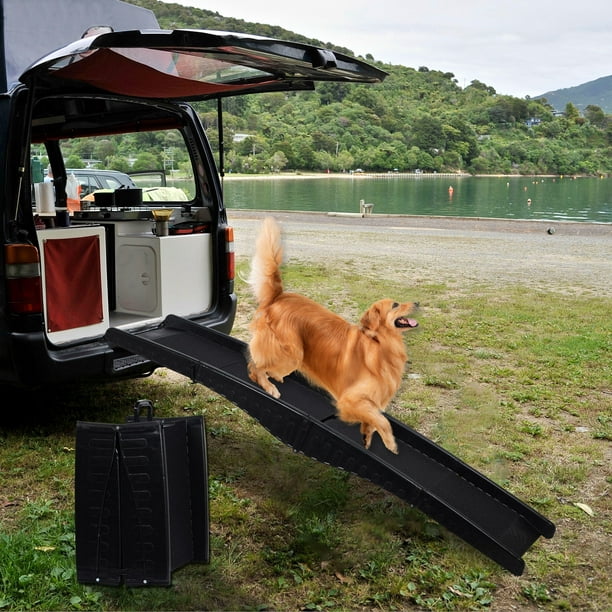 Bois massif PET rampe voiture chien échelle - 4 hauteur réglable