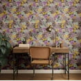 thumbnail image 3 of S4sassy Self-Stick Decorative Wallpaper, Tropical Citrus Blossom Wall Paper, Vinyl Waterproof Contact Paper, Purple, 25"x120" Removable Renter Friendly Wall Covering For Bedroom, Dining room, 3 of 9