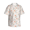 thumbnail image 2 of Balery Flower Rabbit Print Men's Hawaiian Shirts Short Sleeve Beach Shirt Relaxed Fit Vacation Button Down Shirts-, 2 of 9
