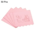 thumbnail image 3 of Unique Bargains Table Name Place Cards,50pack Favor Decor Hollow Butterfly Design Blank Card,Pink, 3 of 5