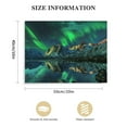 thumbnail image 3 of COMIO Northern Lights Wall Art Green Aurora Borealis Canvas Prints Poster Nature Snow Mountain Scenery Picture Decor Alaska Landscape Painting Artwork for Living Room Bedroom Home Decoration, 3 of 6