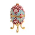 thumbnail image 1 of Esquirla Boîte à Bibelots Œuf Commode Boîte à Bijoux Œuf de Pâques Boîte à Bijoux Émaillée Magnifique Rouge, 1 of 8