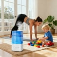 thumbnail image 6 of 6L Warm & Cool Mist Humidifiers for Bedroom, Top Fill Air Humidifier, 60H Runtime, 28dB Quiet Operation, Automatic Shut-off Switch, 12H Timer, for Home, Office, 6 of 7