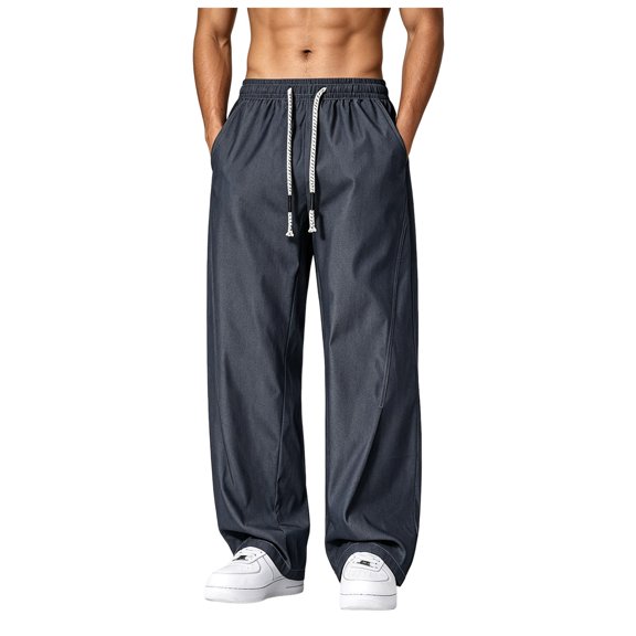 Akiihool Mens Chinos Pants Slim Fit Men's Wyoming Relaxed Fit Cargo Pant Casual Blue,XXXXL