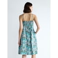 thumbnail image 3 of Free Assembly Women's and Women's Plus Sleeveless Printed Silk Dress, Sizes XS-4X, 3 of 5