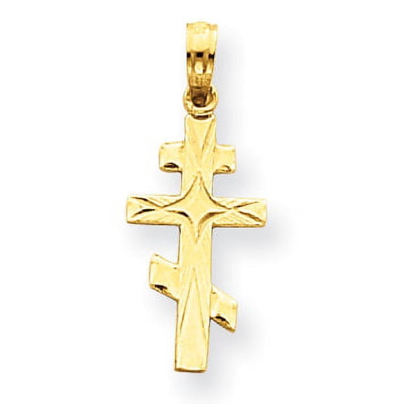 Beautiful 14k Eastern Orthodox Cross Pendant